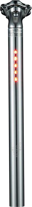 Light Skin USB LED Seatpost, Silver (27.2mm) (27.20 mm)