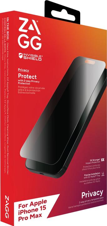 Image du produit Zagg Invisibleshield Glass Elite (1 pièce(s), Apple iPhone 15 Pro Max)
