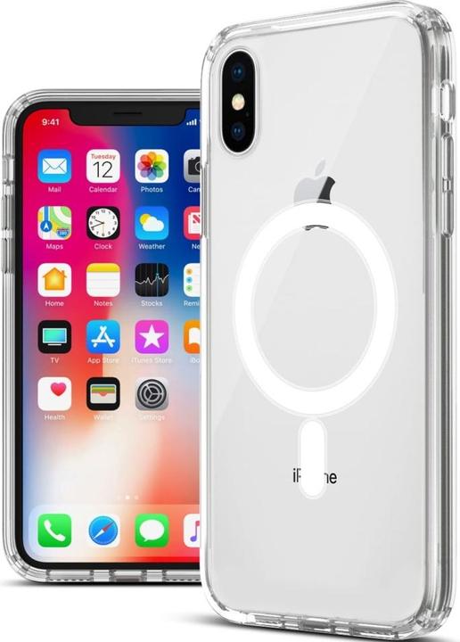 Actual product image Screenguard Magnetic Apple iPhone X Clear Case MagSafe Cover (Apple iPhone X)