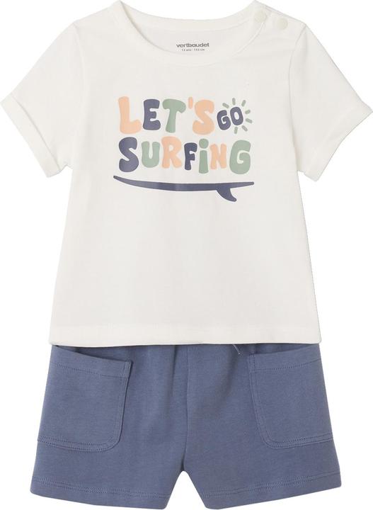 Produktbild Vertbaudet Bio-Kollektion: Baby-Set aus bedrucktem T-Shirt & Shorts (92)
