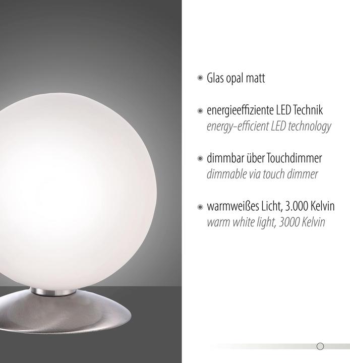 Image du produit Paul Neuhaus acier Lampe de table à LED (245 lm, G9)