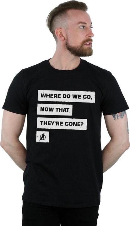 Produktbild Avengers Endgame Where Do We Go TShirt (L)