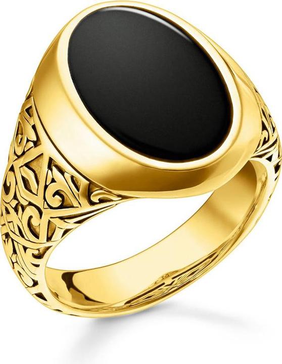 Produktbild Thomas Sabo Ring Schwarz-Gold (56, 925 Silber)