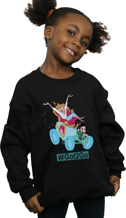 Actual product image Disney Girls Wreck It Ralph Cinderella And Vanellope Sweatshirt (140, 146)