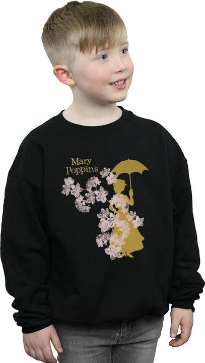 Actual product image Disney Boys Mary Poppins Floral Silhouette Sweatshirt (152, 158)
