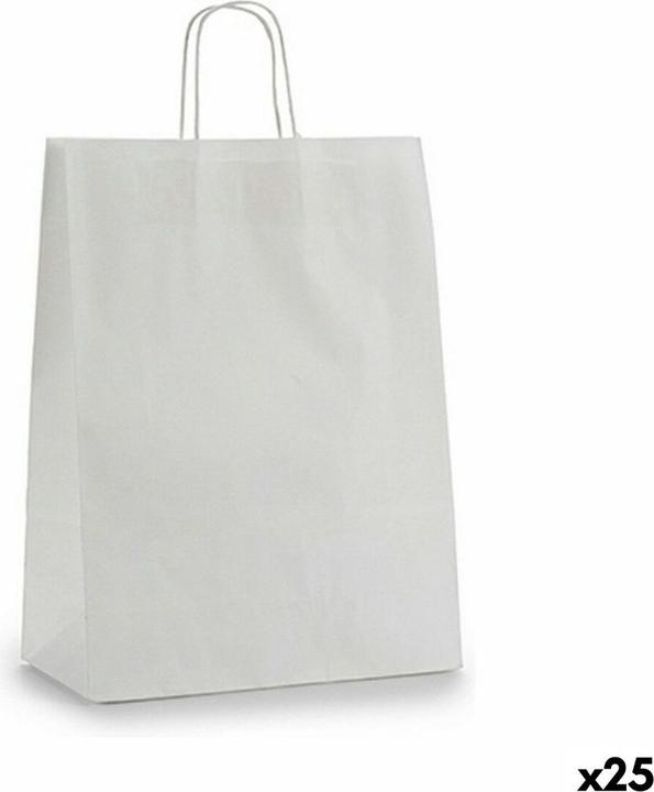 Produktbild Pincello Papiertaschen Weiss (32 X 12 X 50 cm) (25 Stück) (Geschenktüte, 25 x)