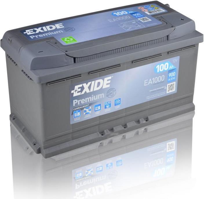 Exide Premium Carbon EA1000 (12 V, 100 Ah, 900 A)