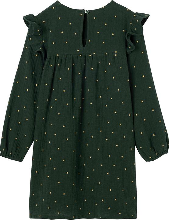 Actual product image Vertbaudet Girls' dress with flounces, muslin (110)