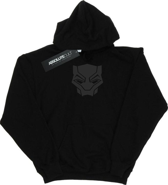 Black Panther Schwarz auf Schwarz Hoodie