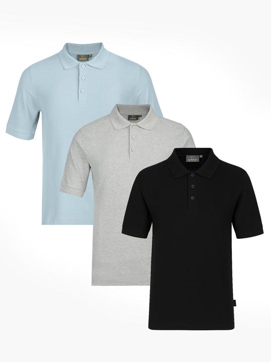Image du produit Switcher 3-er-Pack Premium Piqué Bio Poloshirt John (XL)