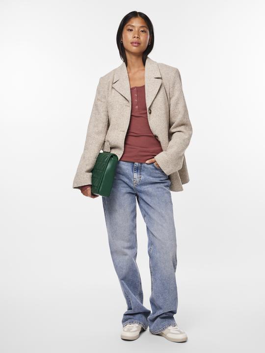 Actual product image Pieces Front buttoned ribbed top (S)