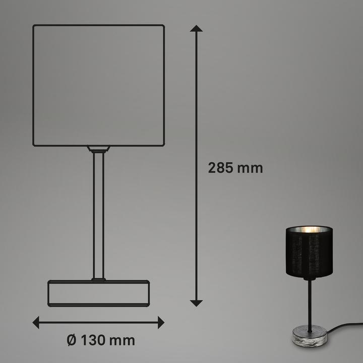 Actual product image Briloner Table lamp, antique silver, 1xE14/25W (E14)