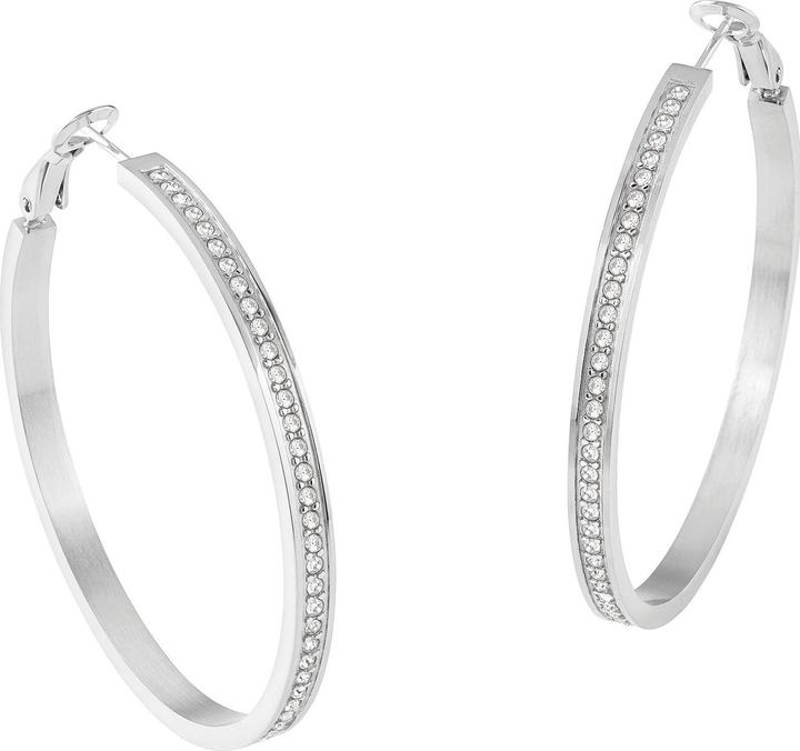 Actual product image Guess Luxury steel earrings with Color My Day crystals JUBE02247JWRHT/U (Stainless steel)