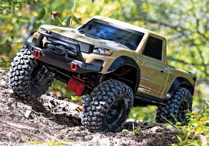 Immagine prodotto Traxxas Trx-4 Sport 4x4 Tan 1/10 Scale-Crawler Rtr Brushed, Clipless, Ohne Akku Und Ladegerät (RTR pronto all'uso)