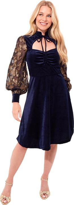 Image du produit Joe Browns Robe en velours à manches contrastées et brodées (46)