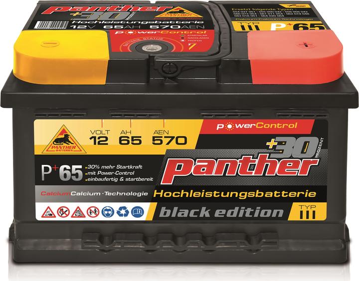 Produktbild Panther Black Edition (12 V, 65 Ah, 570 A)