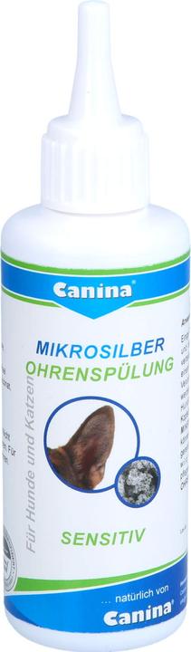 Produktbild Canina Microsilber Ohrenreiniger für Hunde und Katzen 100ml (Hund, Katze, 100 ml)