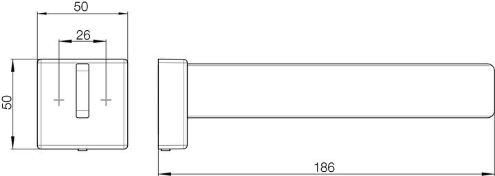 Actual product image Emco Spare roll holder Cue chrome 320500100