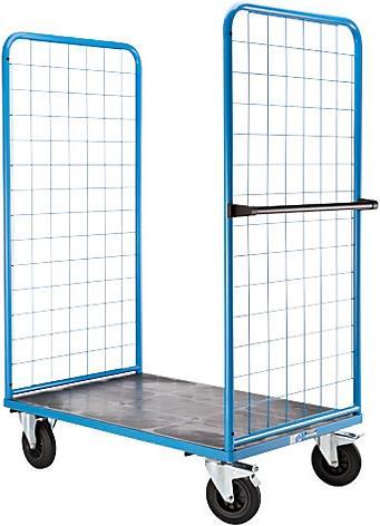 Immagine prodotto eurokraft pro Carrello a ripiani, rete metallica a tre lati (500 kg)