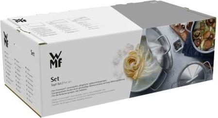 Produktbild WMF Topfset Induktion Kochtopfset 3tlg Glasdeckel Diadem Plus Edelstahl 18/10 (24 cm, Kochtopf, Edelstahl)
