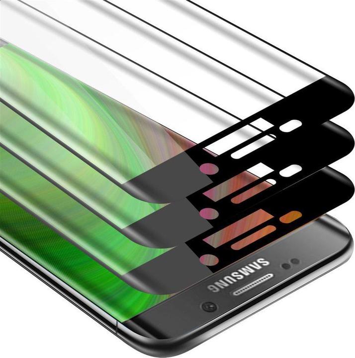 Produktbild Cadorabo Vollbild Displayschutzglas (3 Stück, Samsung Galaxy S6 Edge)