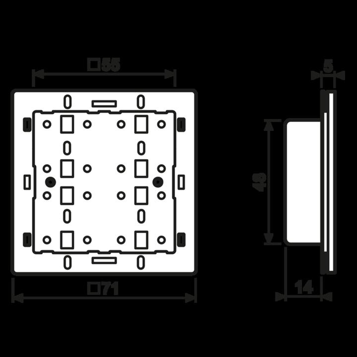 Immagine prodotto JUNG Modulo pulsante KNX 4194TSM Universale