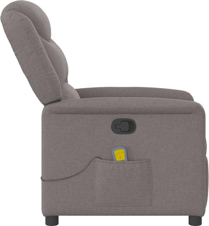 Produktbild VidaXL Massagesessel Taupe Stoff Massage TV-Sessel Sessel mit Massagefunktion