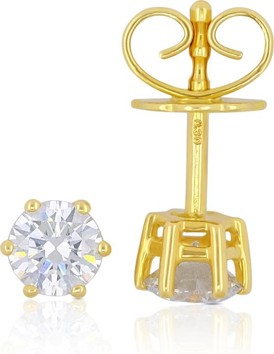 Actual product image Muau Stud earrings (750/18 K Yellow gold)