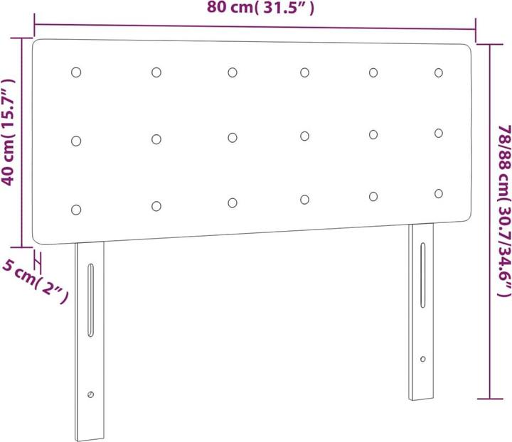 Produktbild VidaXL Jeanette (80 x 5 x 88 cm)