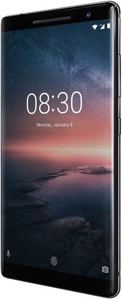 Produktbild Nokia 8 Sirocco (128 GB, Black, 5.50", Single SIM, 13 Mpx, 4G)