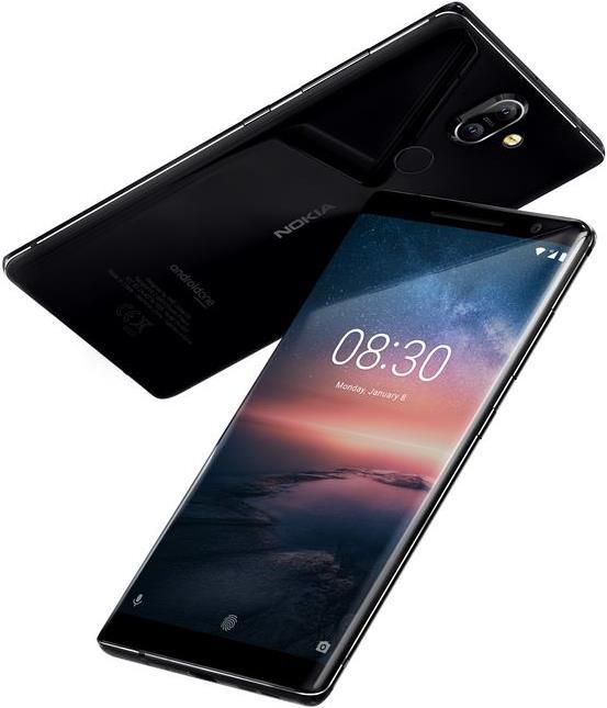 Produktbild Nokia 8 Sirocco (128 GB, Black, 5.50", Single SIM, 13 Mpx, 4G)