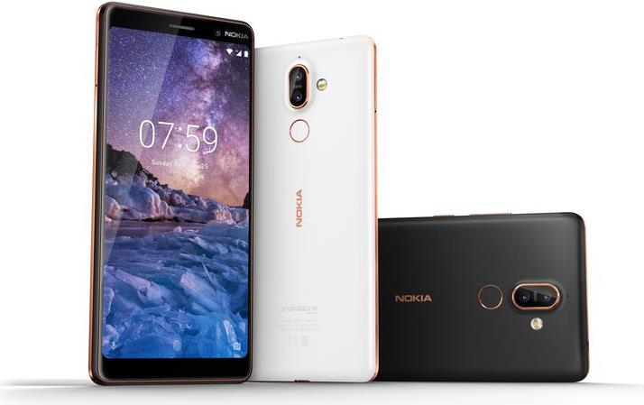 Nokia 7 Plus (64 GB, Black, 6", Hybride dubbele SIM, 12 Mpx, 4G)