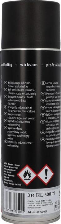 Produktbild Caramba Industrie Reiniger acetonhaltig (500 ml)