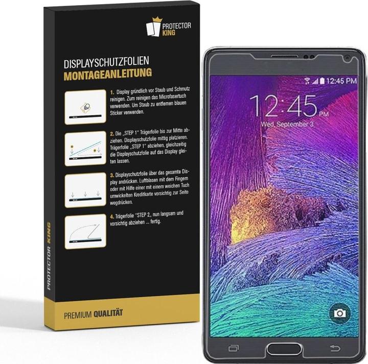 Produktbild Protectorking 4x Displayschutz HD Klar (4 Stück, Samsung Galaxy Note 4)