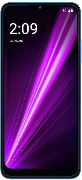 Actual product image Telekom T PHONE 5G Smartphone 64 16.5 cm (6.5 inch) Blue Android™ 12 (64 GB, Blue, 6.52", 50 Mpx, 5G)