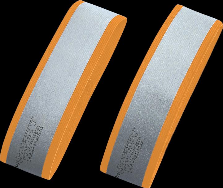 Produktbild SafetyMaker Reflektor Band 1 Paar silber/orange