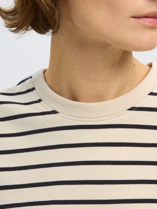 Produktbild Selected Femme Gestreiftes Baumwoll Sweatshirt (S)