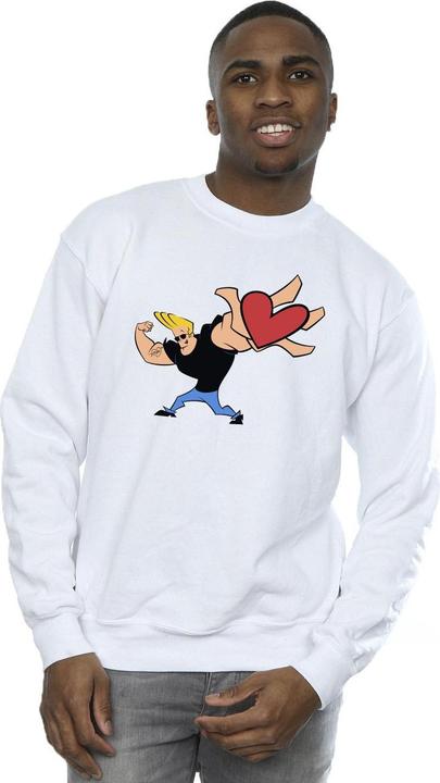 Immagine prodotto Johnny Bravo Heart Present Felpa Uomo (XL)
