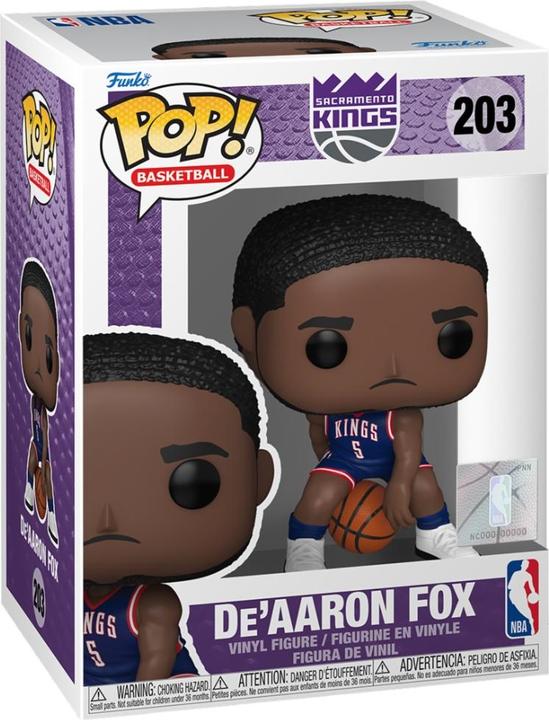 Actual product image Funko NBA Legends POP! sports vinyl figure Kings- De'Aaron Fox(CE 24) 9 cm