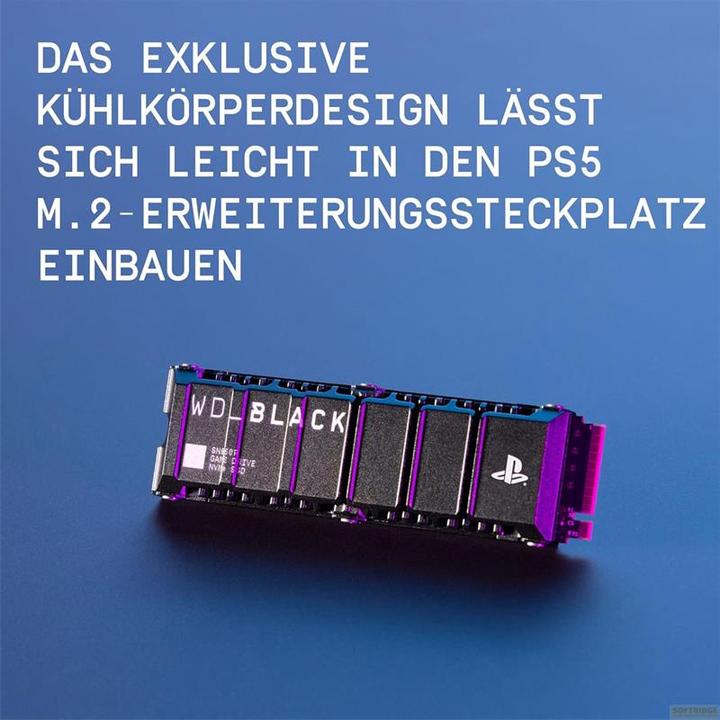 Image du produit WD Black SN850 with Heatsink (Retail) (1000 Go, M.2 2280)