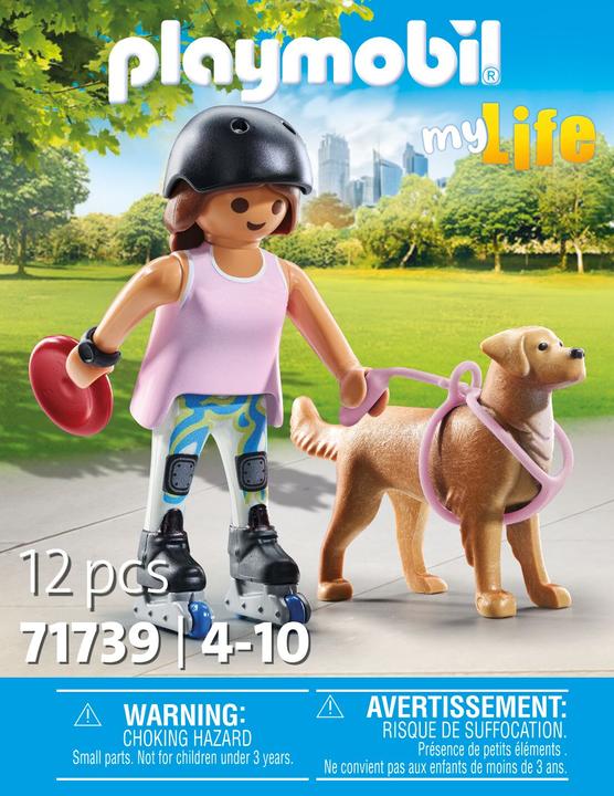 Immagine prodotto Playmobil 71739 Inliner con retriever (71739, Playmobil City Life)