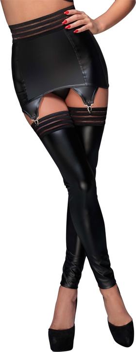 Actual product image Noir Handmade Wetlook suspender belt (S)