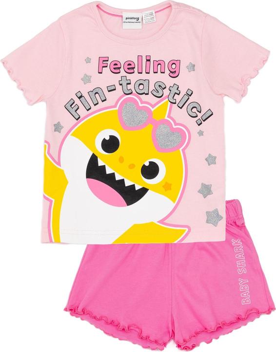 Image du produit Pinkfong - Ensemble de pyjama court FEELING FIN-TASTIC - Fille (92)