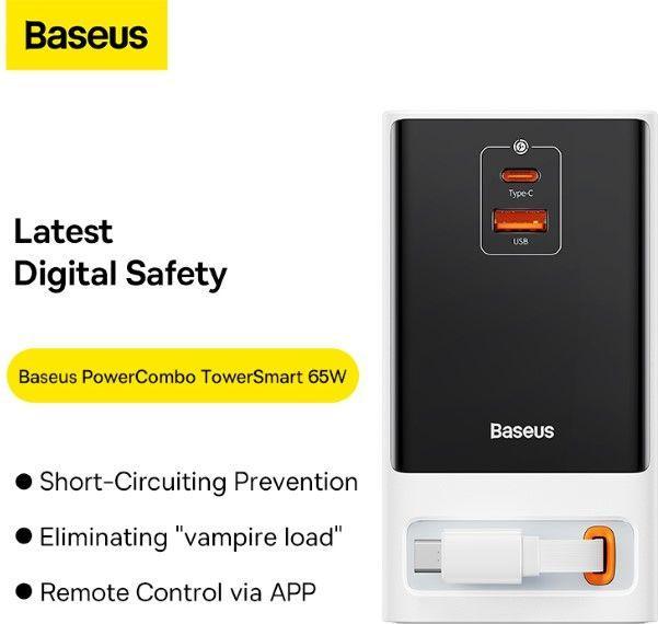 Immagine prodotto Baseus PowerCombo Striscia di alimentazione digitale (65 W)