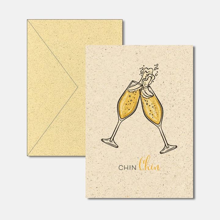 Actual product image Greeting card Chin 12.2 x 17.5 cm, paper size (1 pcs.)