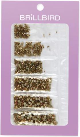 Actual product image BrillBird Rhinestone Mix in 6 large - Aurum