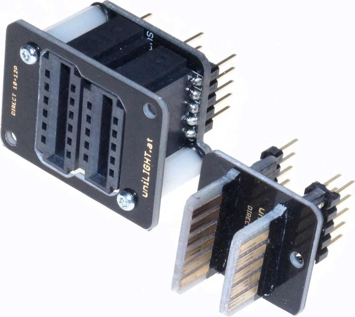 Immagine prodotto Unilight testata a connessione diretta con 6 poli primari e 10 secondari, 2 pezzi, contatto unico