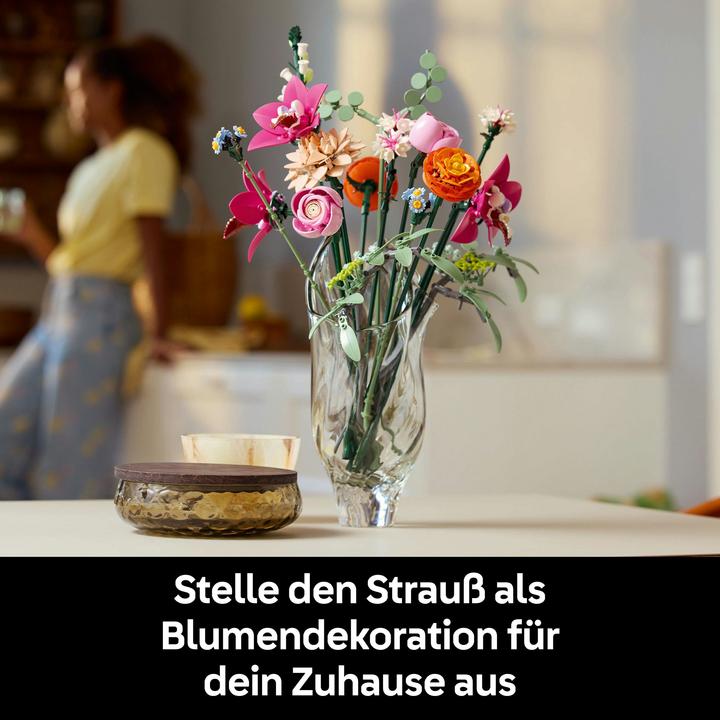 Actual product image LEGO Schöner Rosafarbener Blumenstrauss (10342, LEGO Icons, LEGO Botanical)