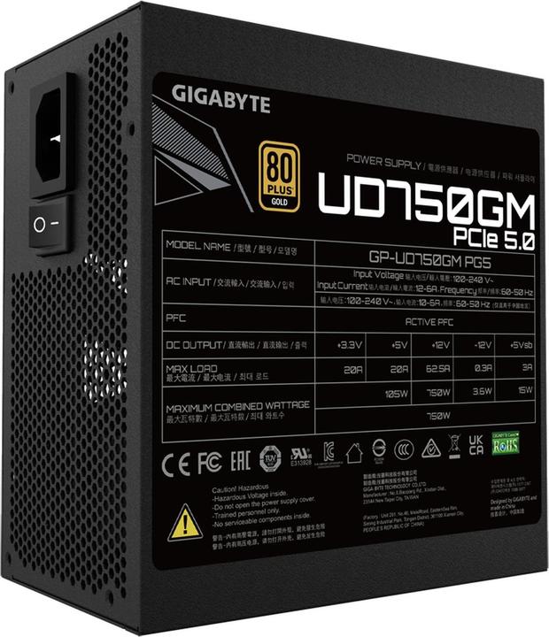 Image du produit Gigabyte Alimentation UD750GM PG5 750Watt (750 W)