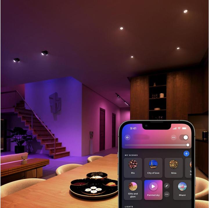 Produktbild Philips Hue LED Lampe (GU10, 4.20 W, 400 lm, 2 x, E)